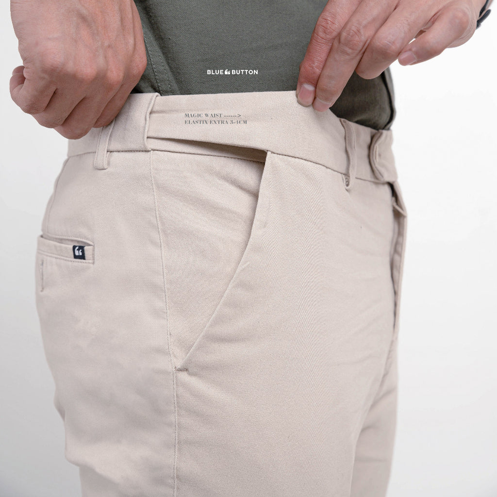 Chino Ankle Pants Slim Fit - Cream