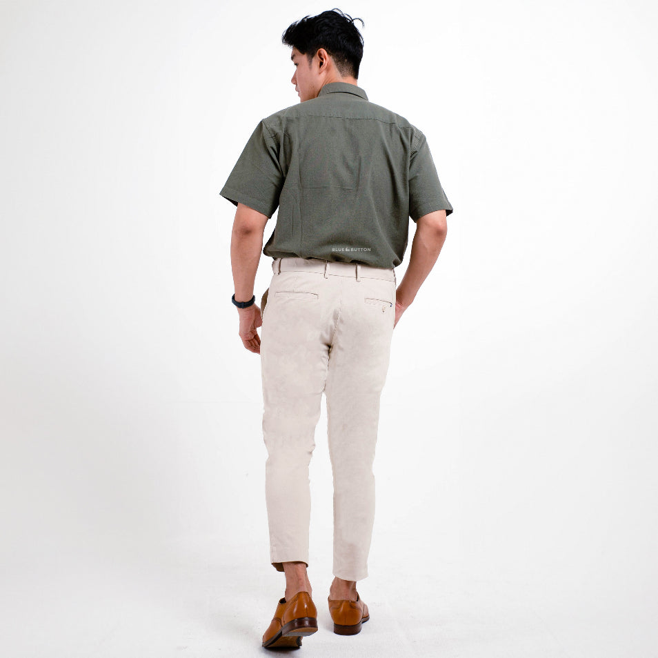 Chino Ankle Pants Slim Fit - Cream