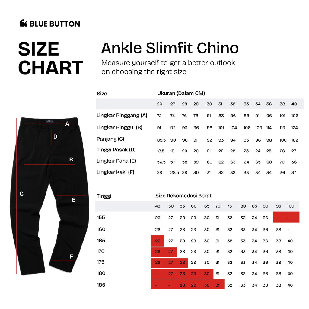 Chino Ankle Pants Slim Fit - Cream