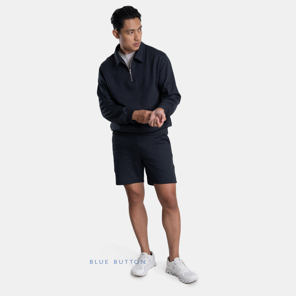 The French Terry Shorts - Black