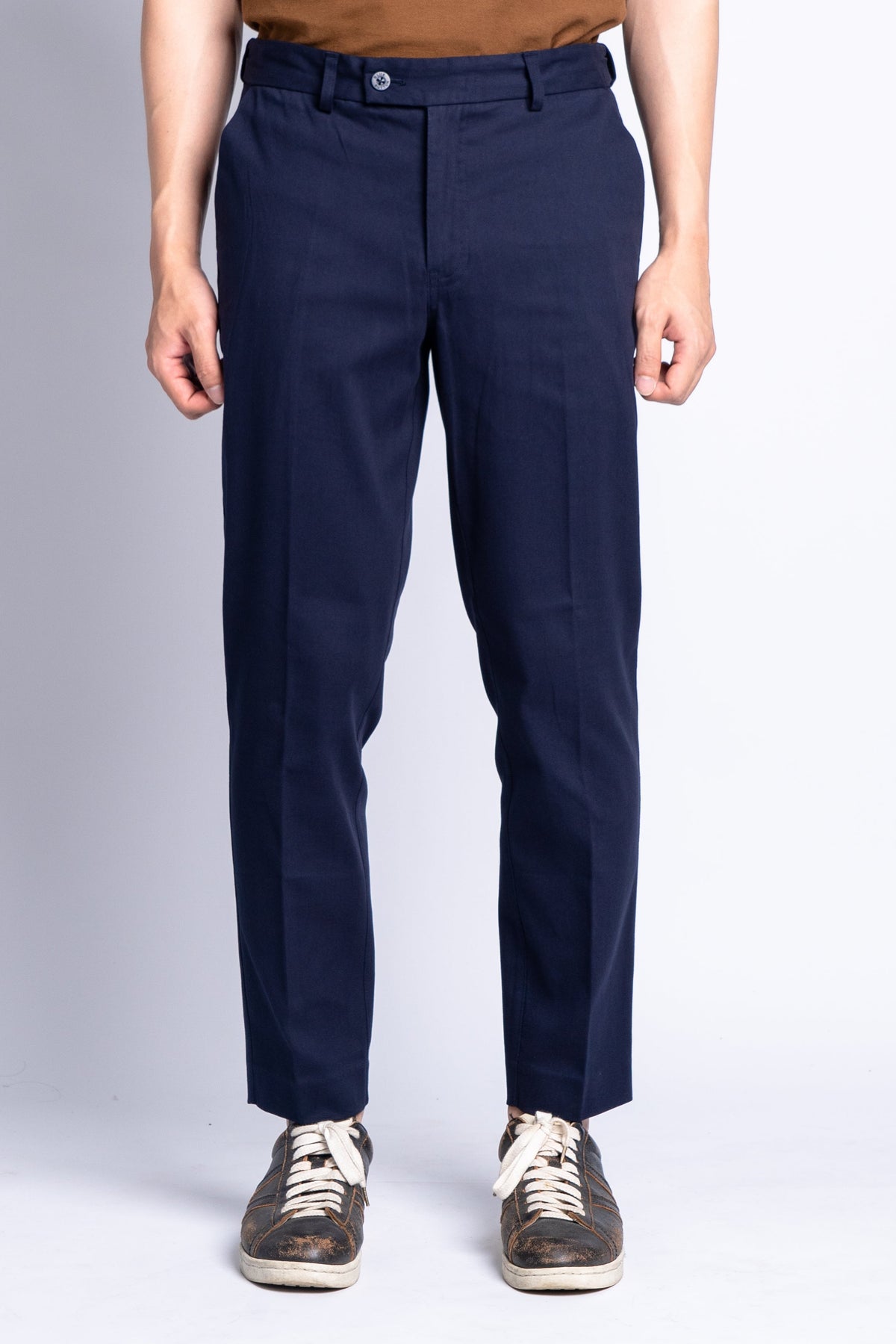 The Slim Ankle Chinos - Navy