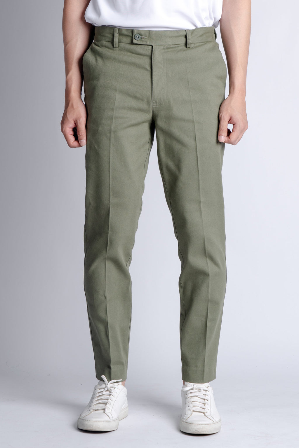 The Slim Chinos - Sage - Ankle Fit