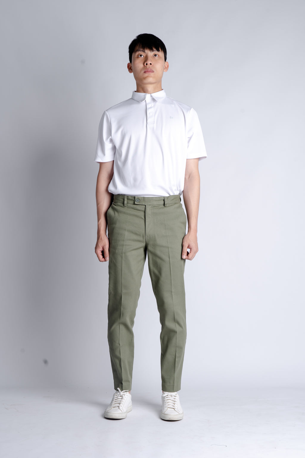 The Slim Chinos - Sage - Ankle Fit