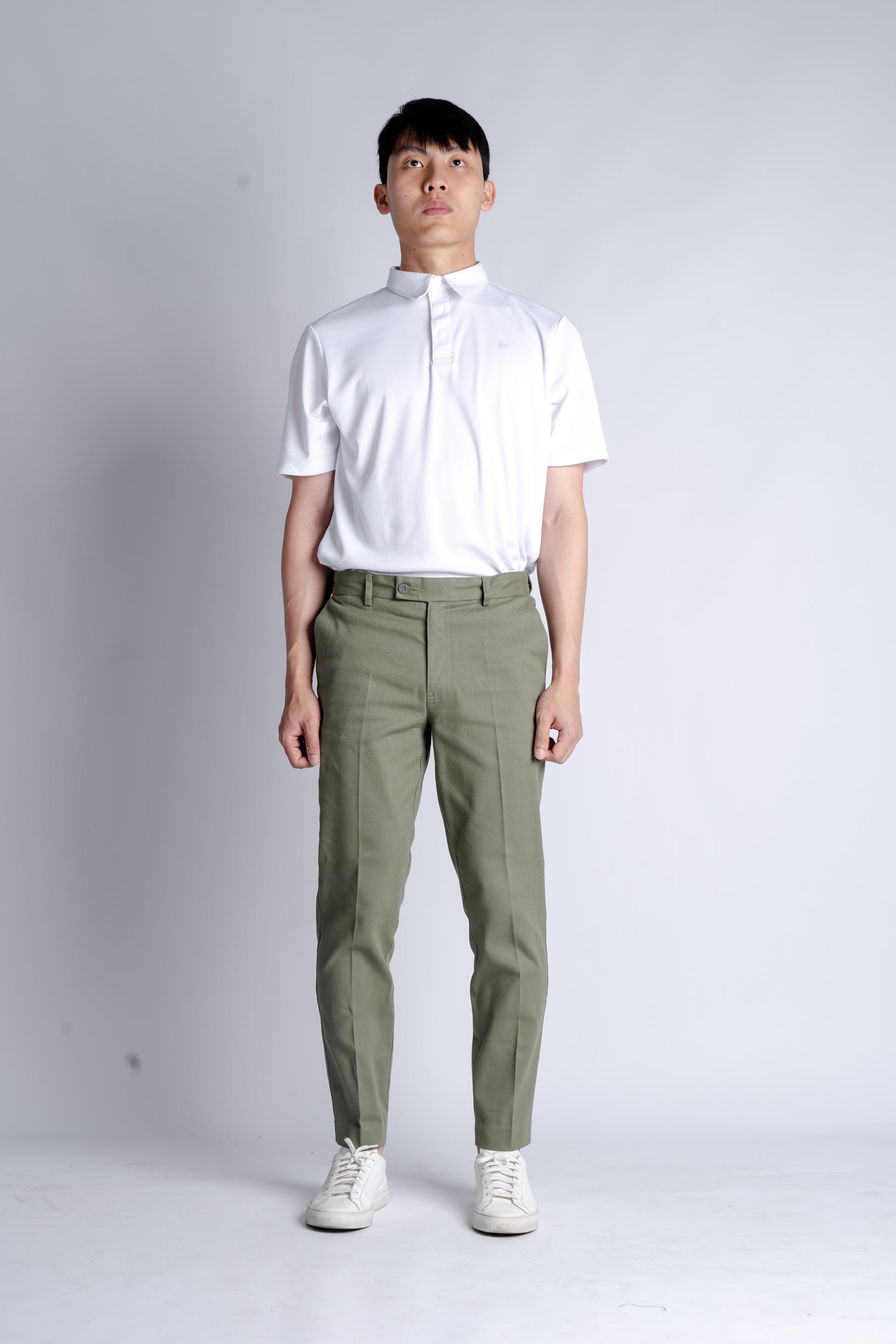 The Slim Chinos - Sage - Ankle Fit
