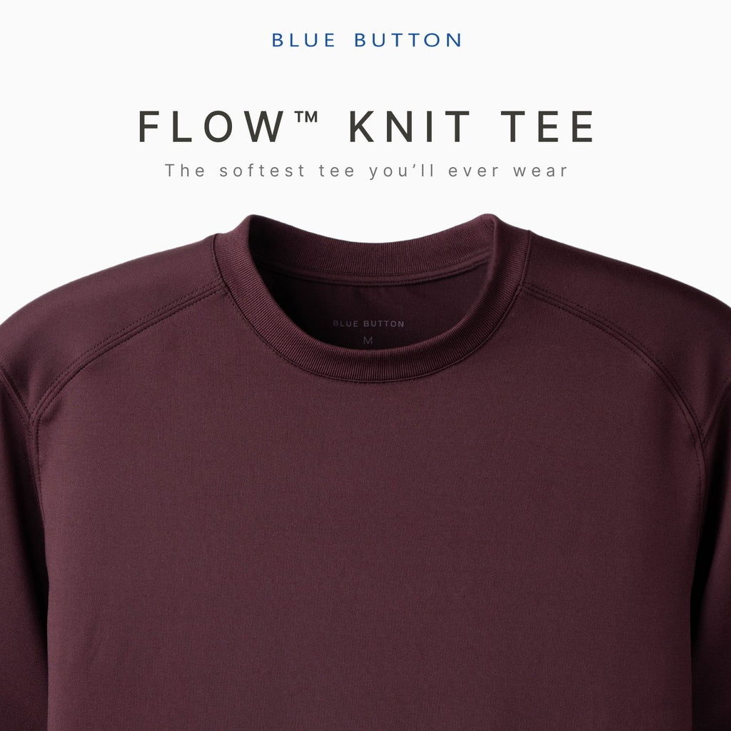 Flow Knit Tee™ T-Shirt - Maroon