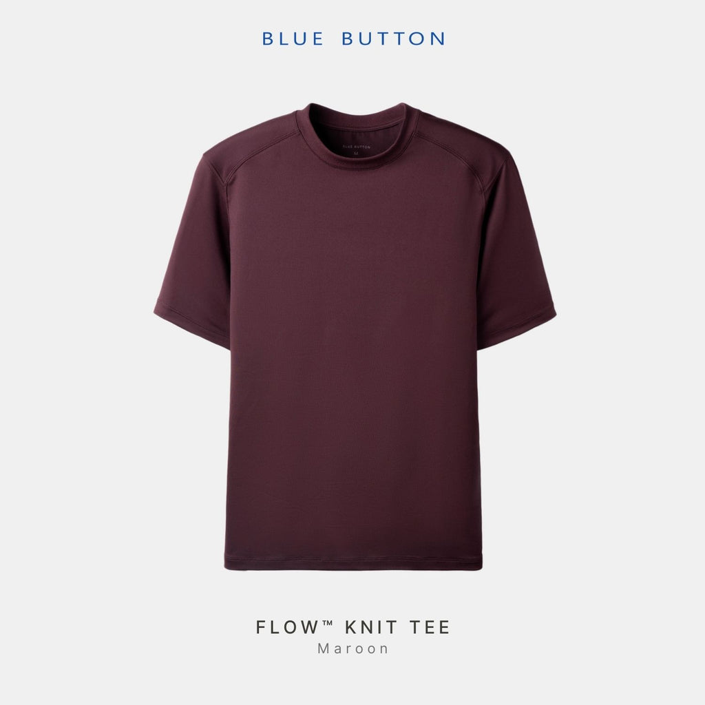 Flow Knit Tee™ T-Shirt - Maroon