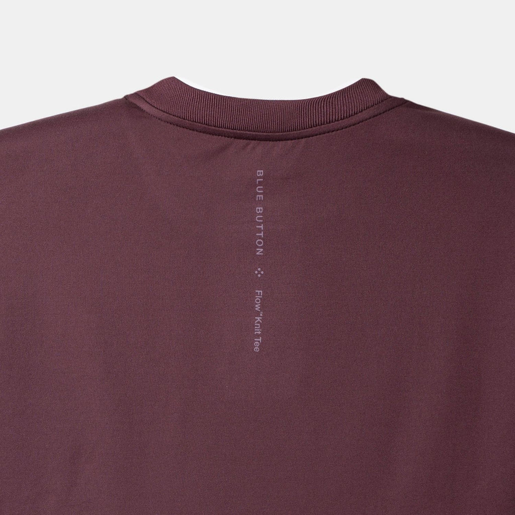 Flow Knit Tee™ T-Shirt - Maroon