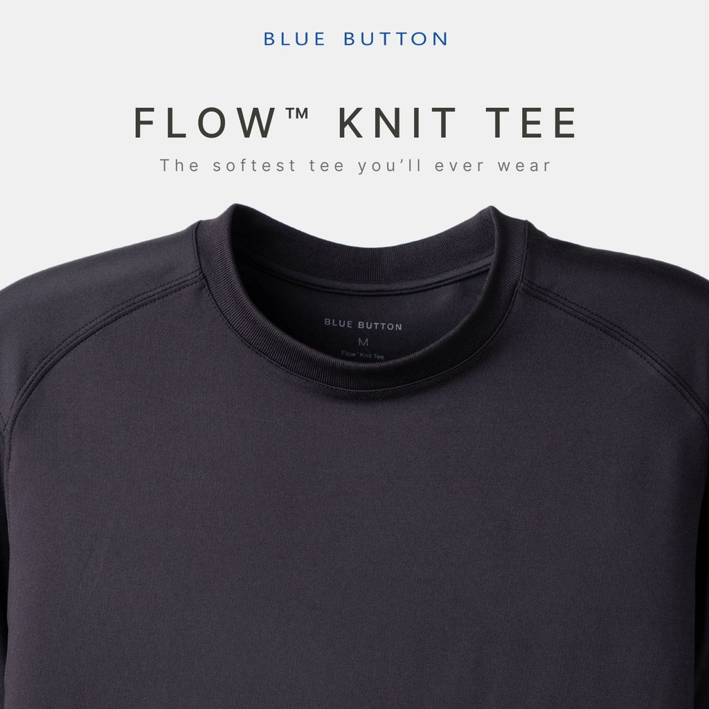 Flow Knit Tee™ T-Shirt - Coarcoal Black