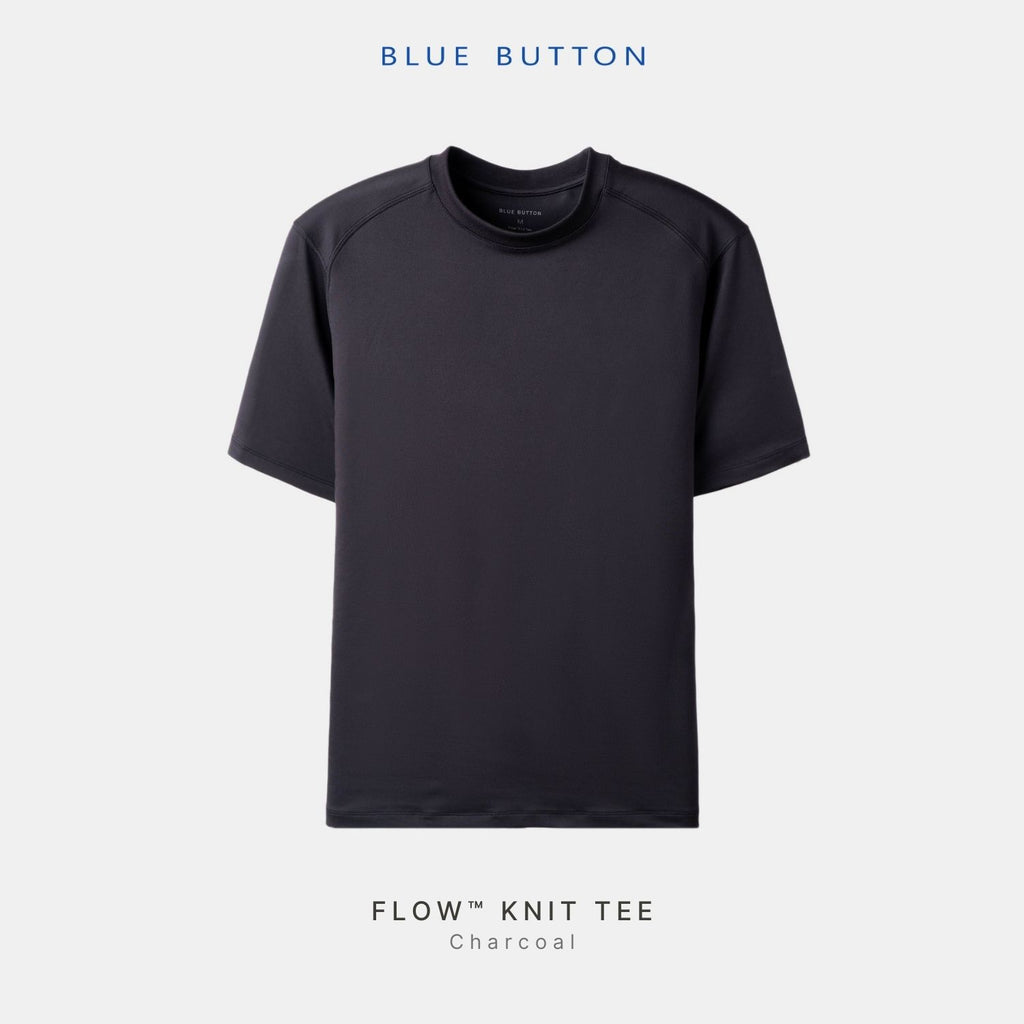 Flow Knit Tee™ T-Shirt - Coarcoal Black