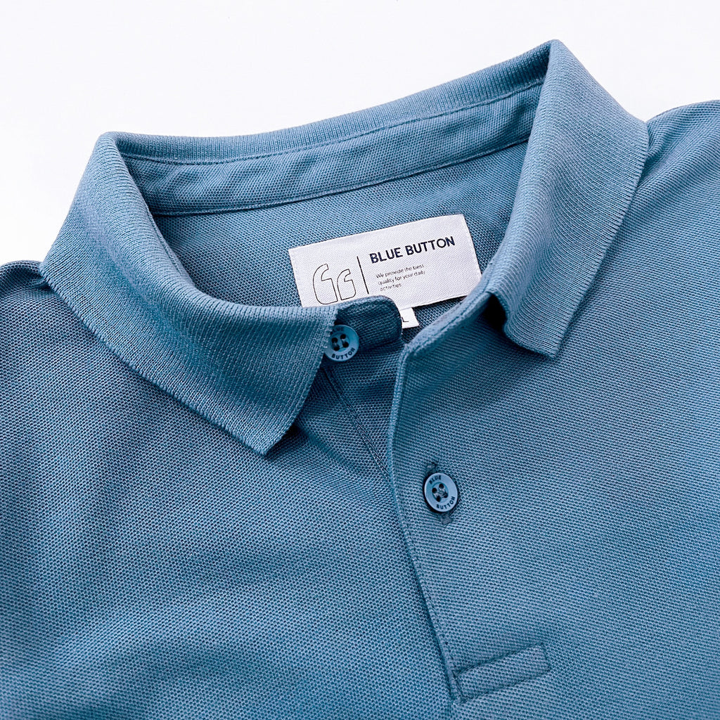 BlueButton Polo Shirt Mineral Blue
