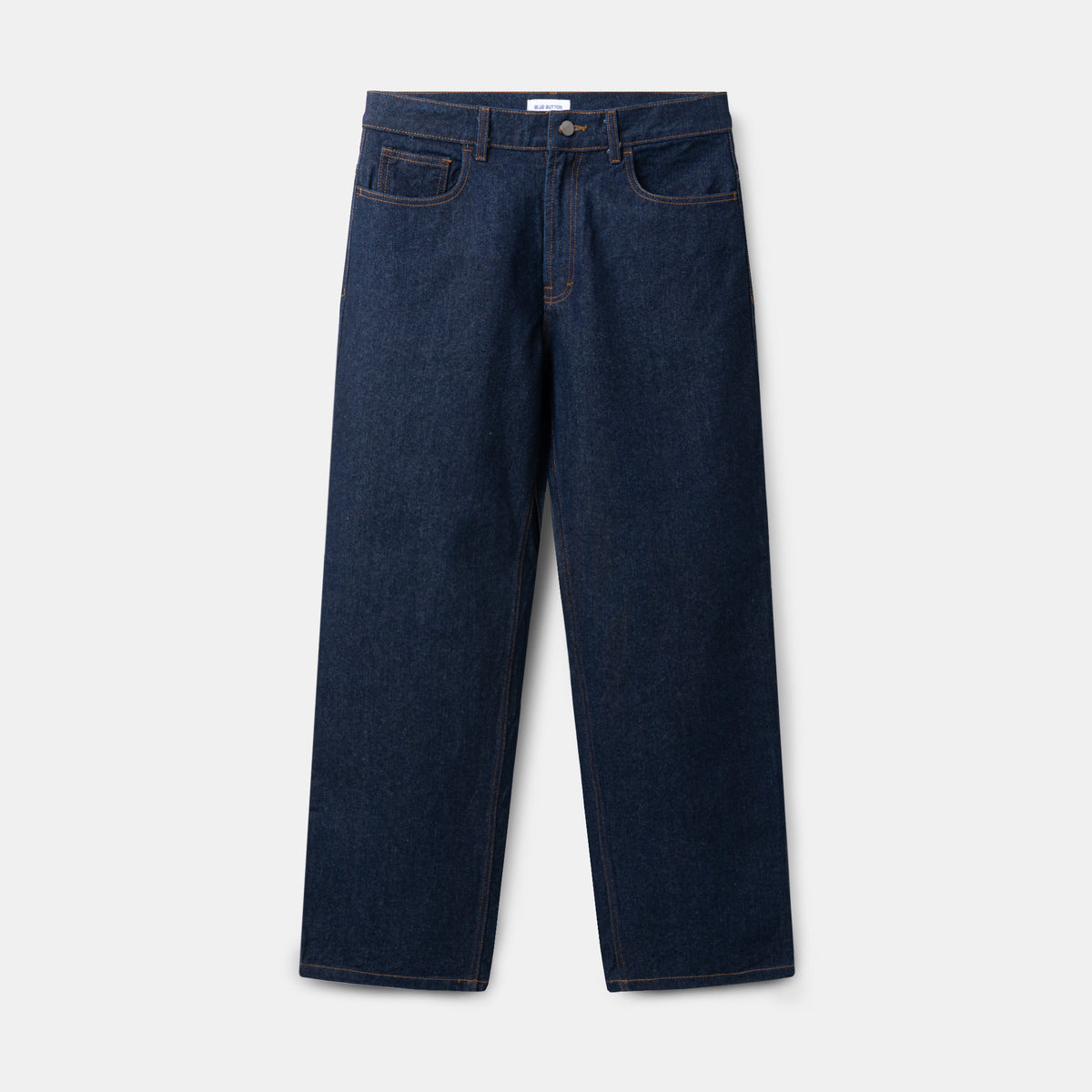 Raw Denim Pants Straight Cut