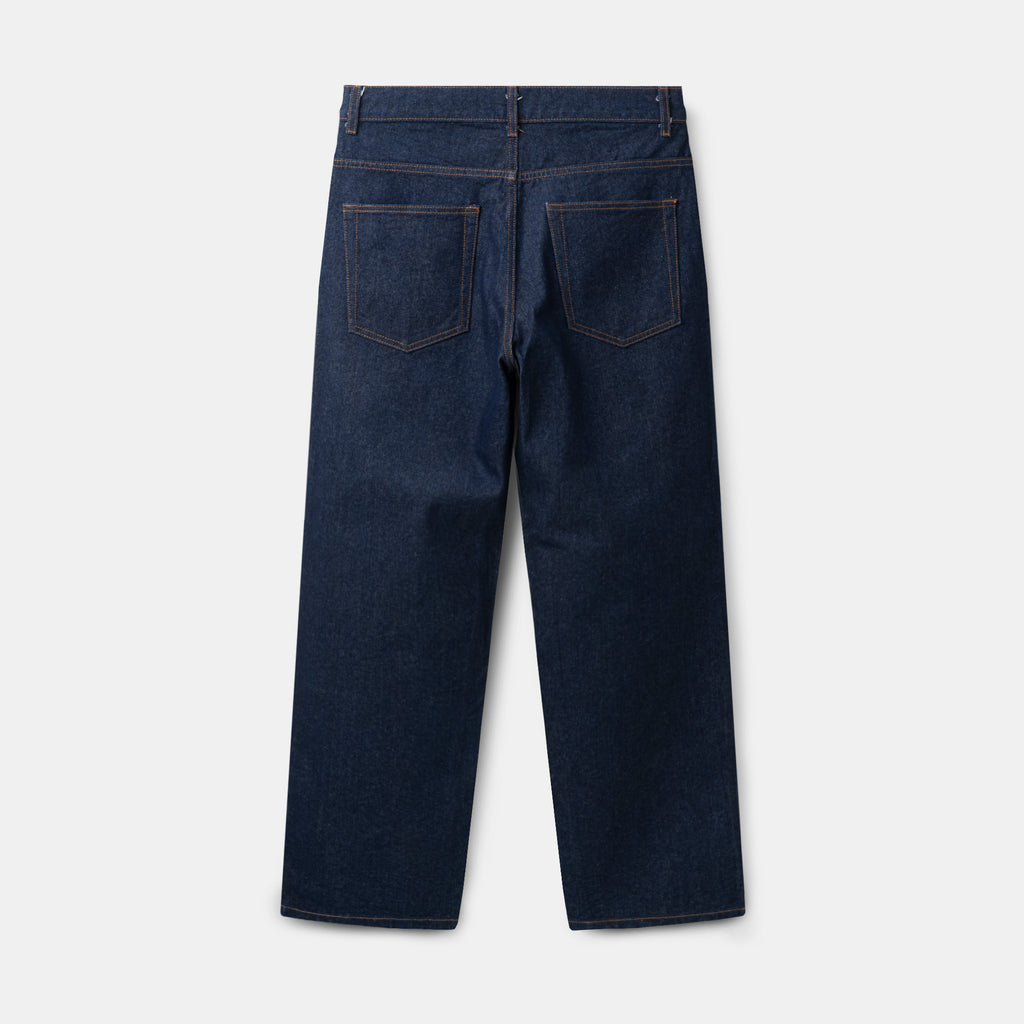Raw Denim Pants Straight Cut