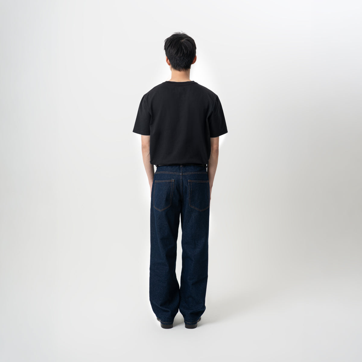 Raw Denim Pants Straight Cut
