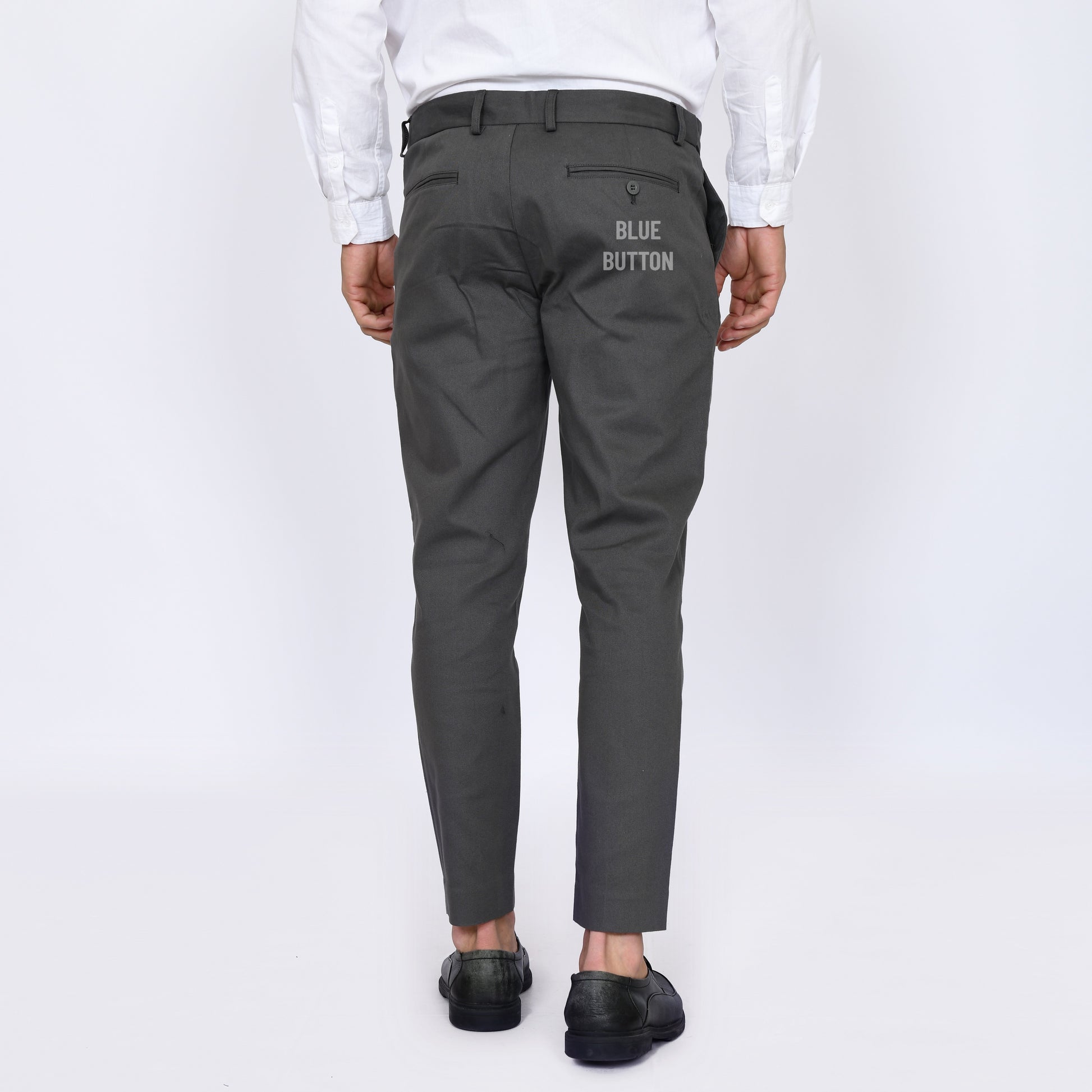 The Slim Ankle Chinos - Dark Grey