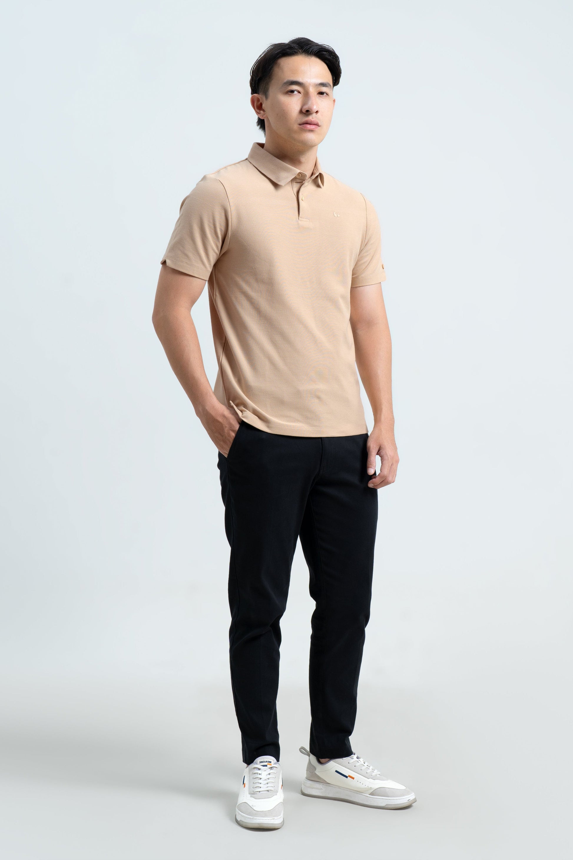 BlueButton Polo Shirt Beige