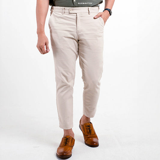 Chino Ankle Pants Slim Fit - Cream