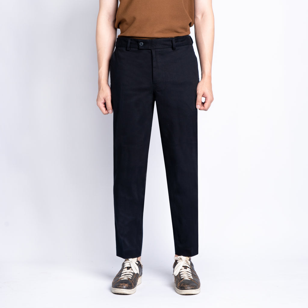 The Slim Chino - Black - Ankle Fit