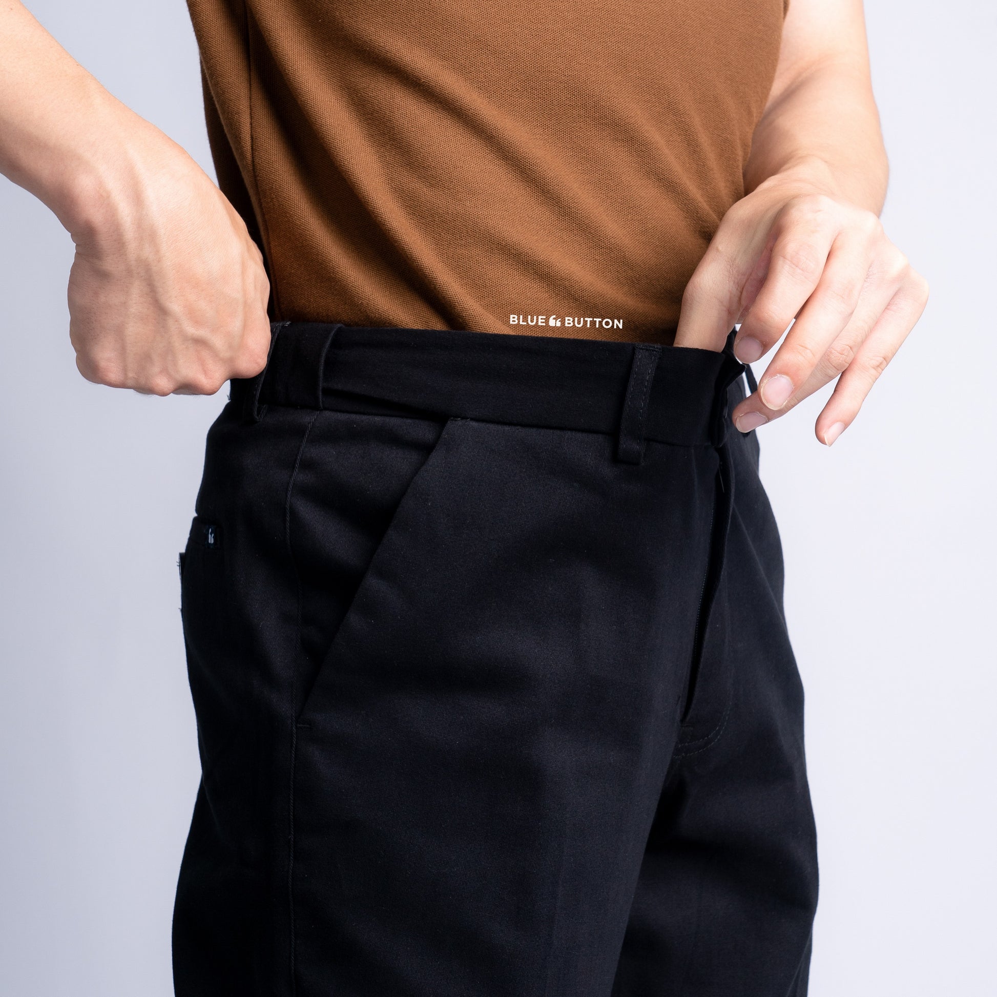 The Slim Chino - Black - Ankle Fit
