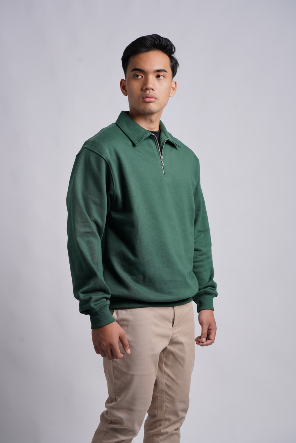 The Half Zip - Emerald