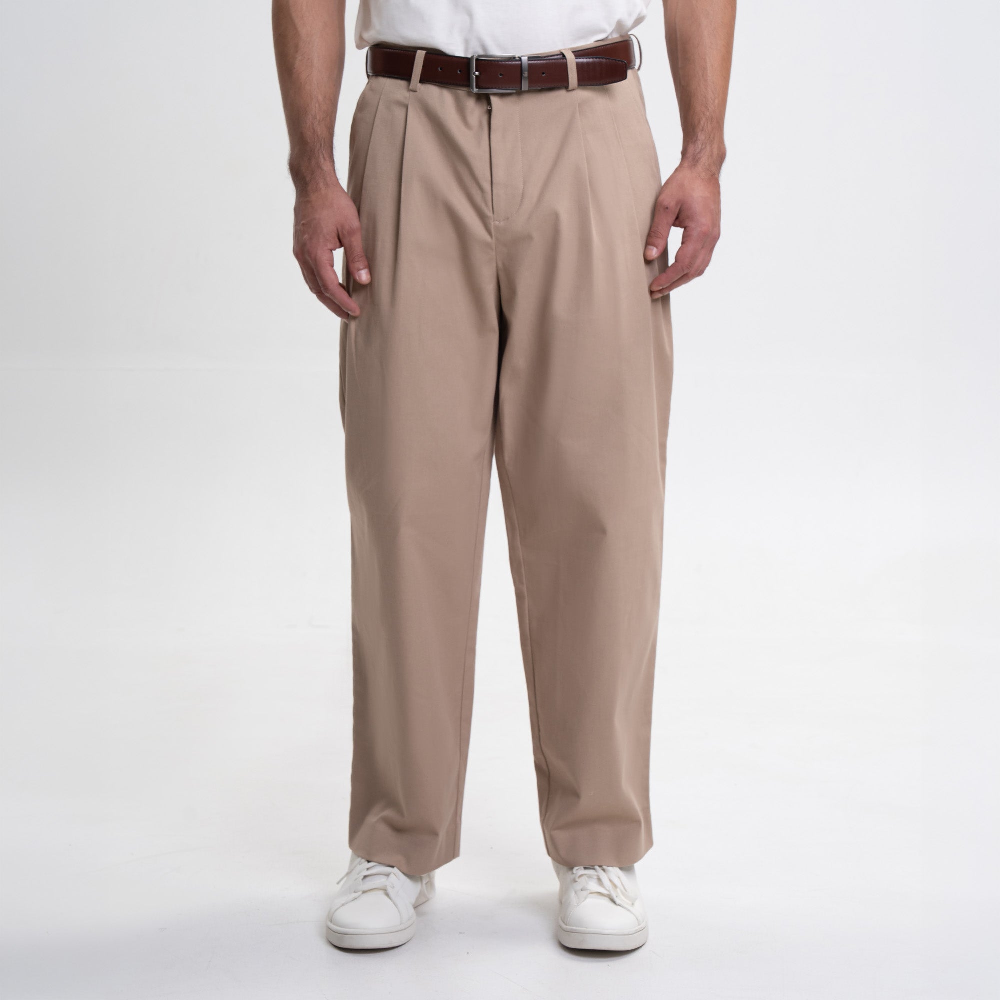 Pleated Chinos
