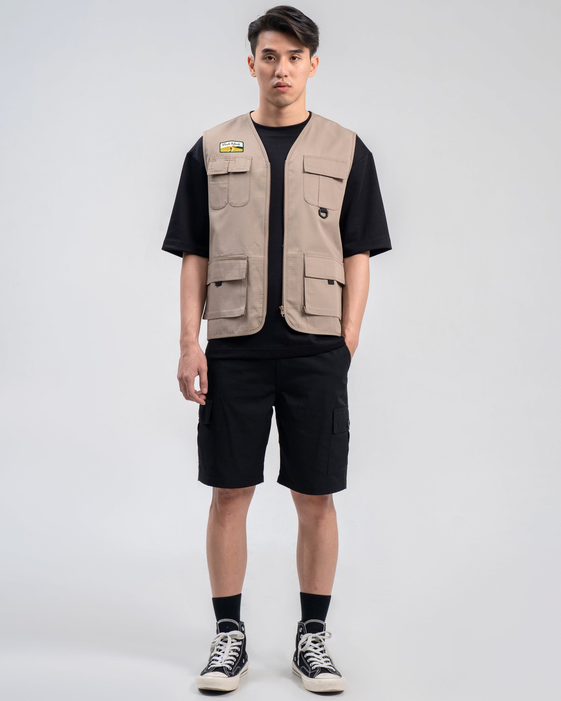BlueButton Rompi Vest Pria Outdoor Champ Rompi Khaki