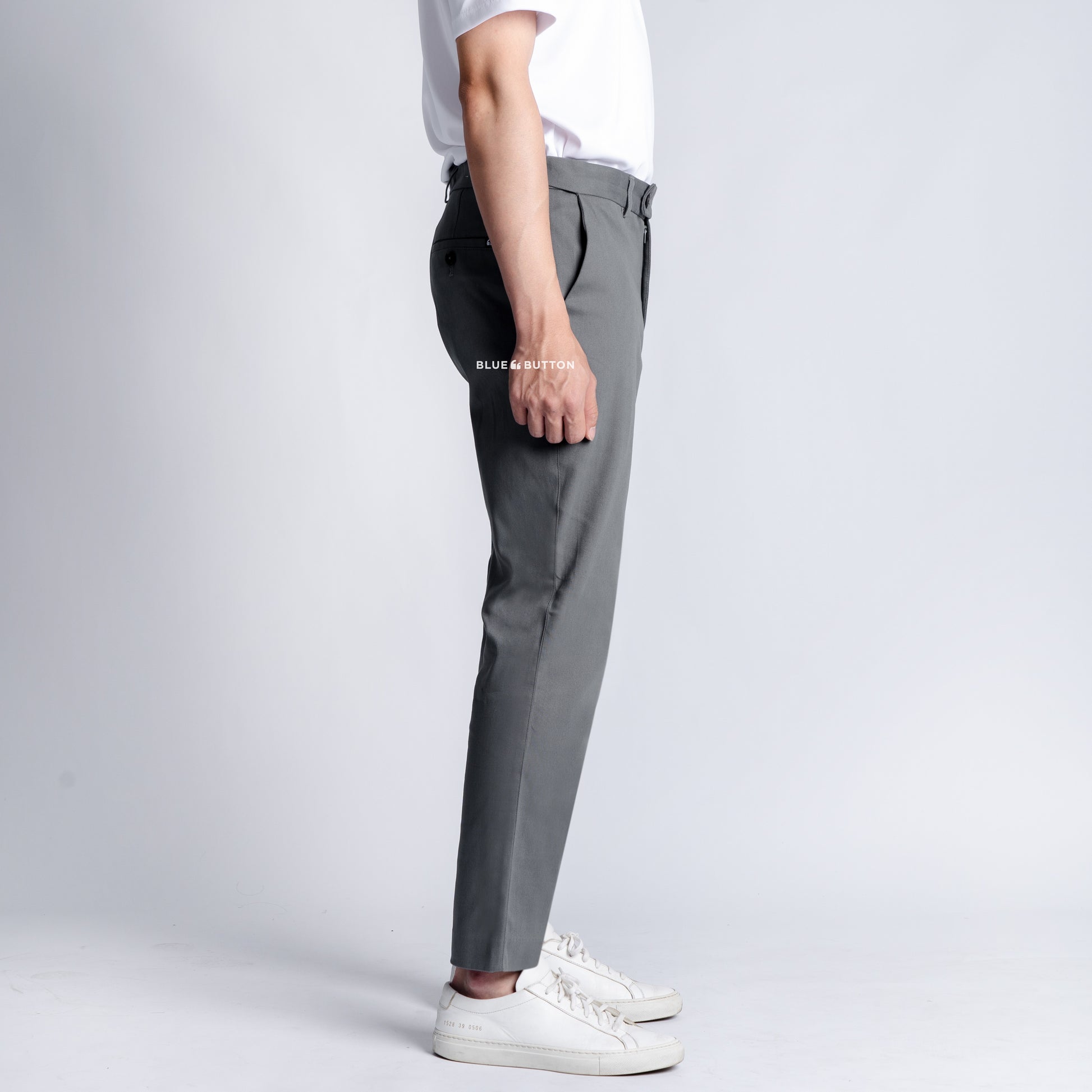 The Slim Ankle Chinos - Light Grey