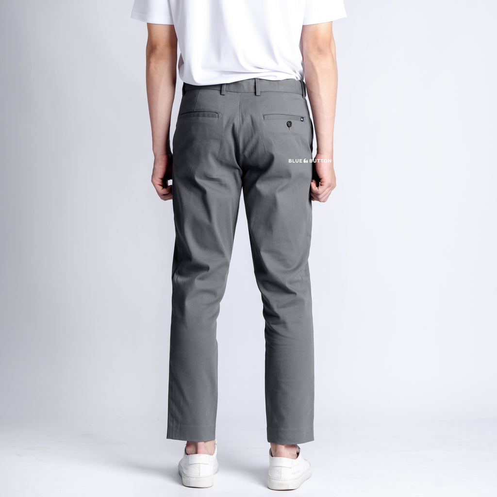 The Slim Ankle Chinos - Light Grey