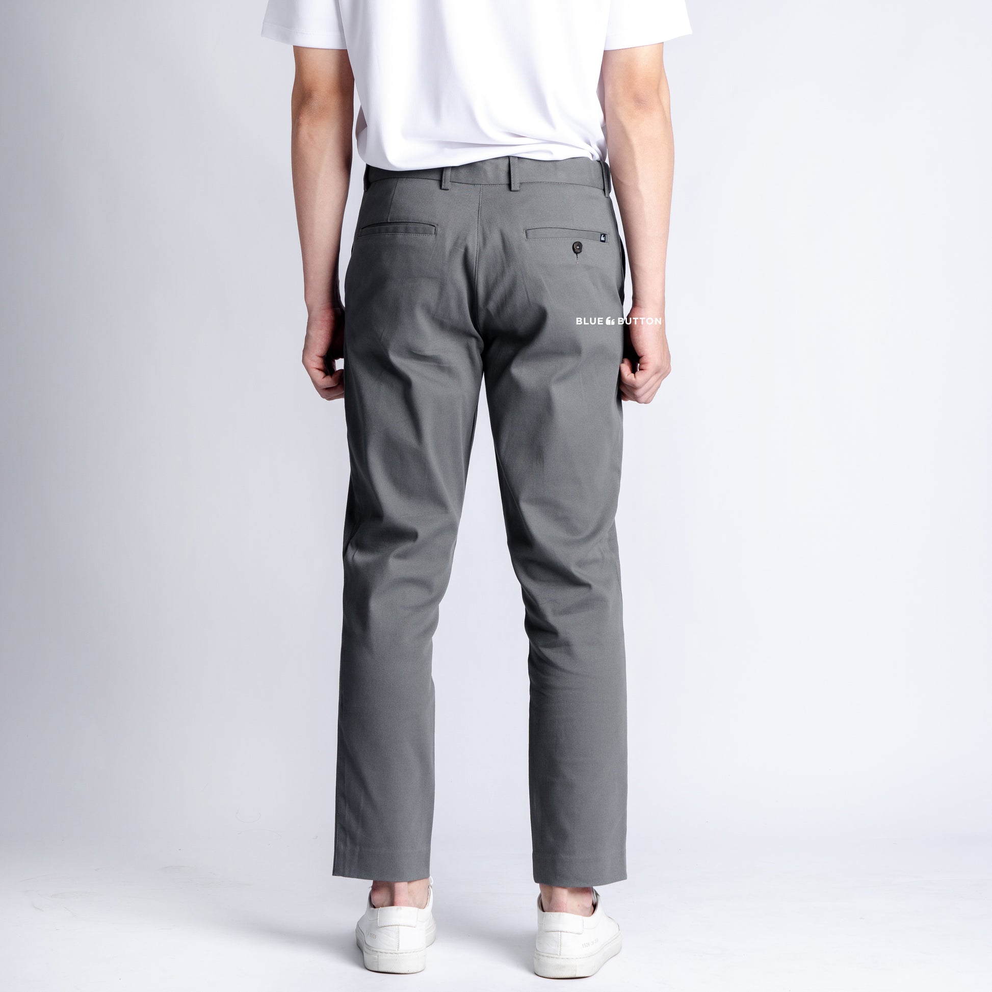 The Slim Ankle Chinos - Light Grey
