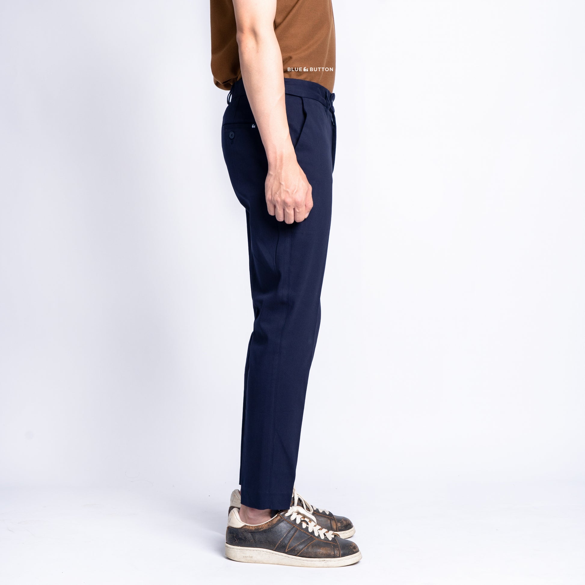 The Slim Ankle Chinos - Navy