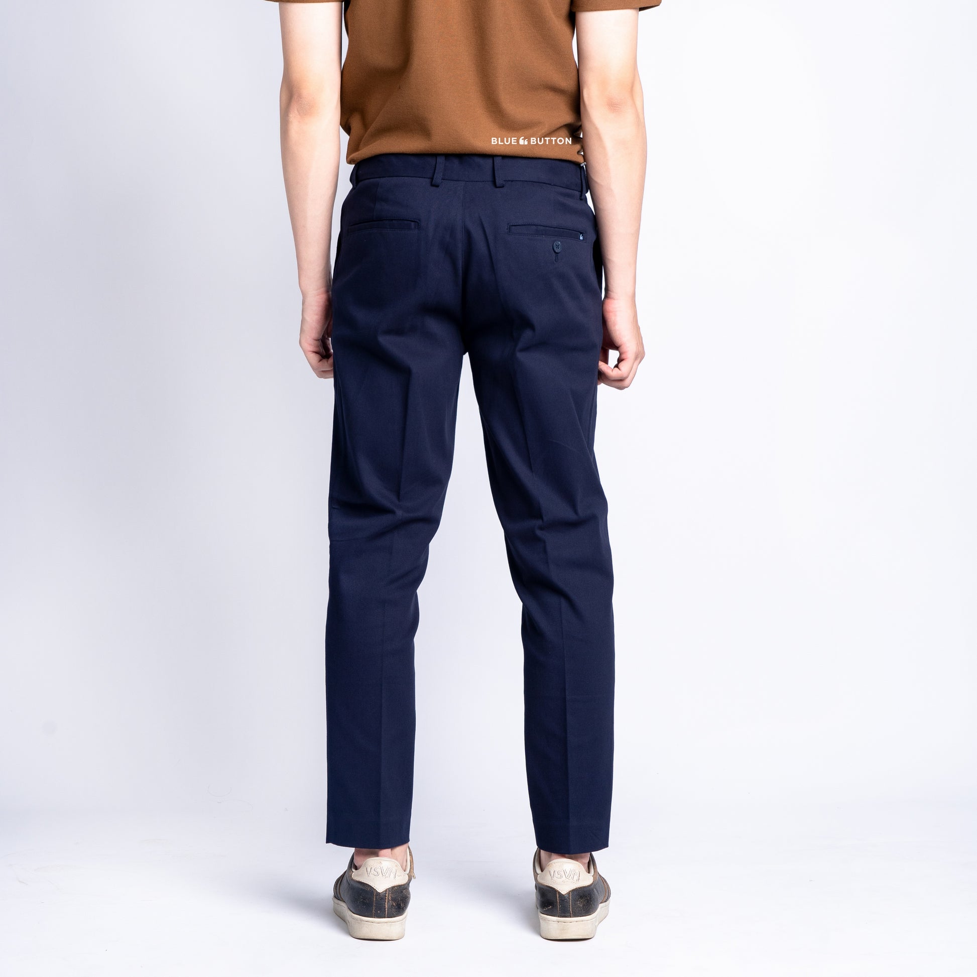 The Slim Ankle Chinos - Navy