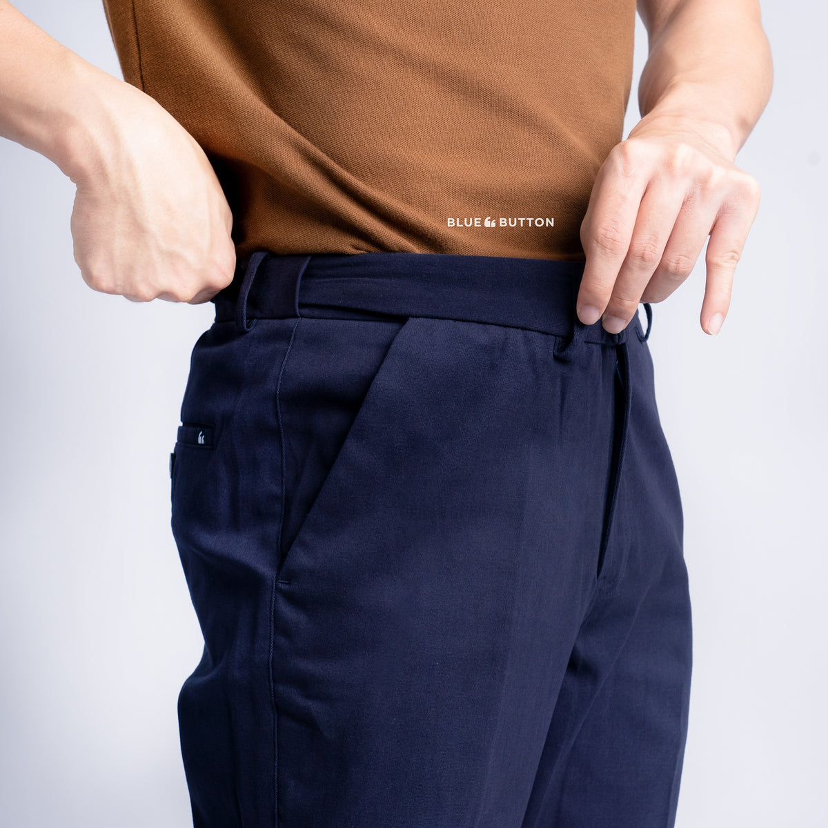 The Slim Ankle Chinos - Navy