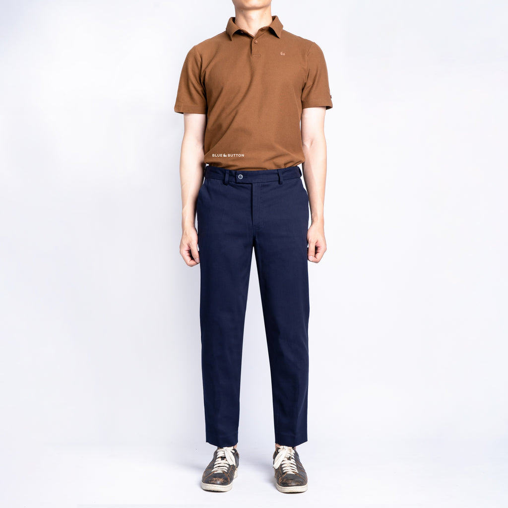 The Slim Ankle Chinos - Navy
