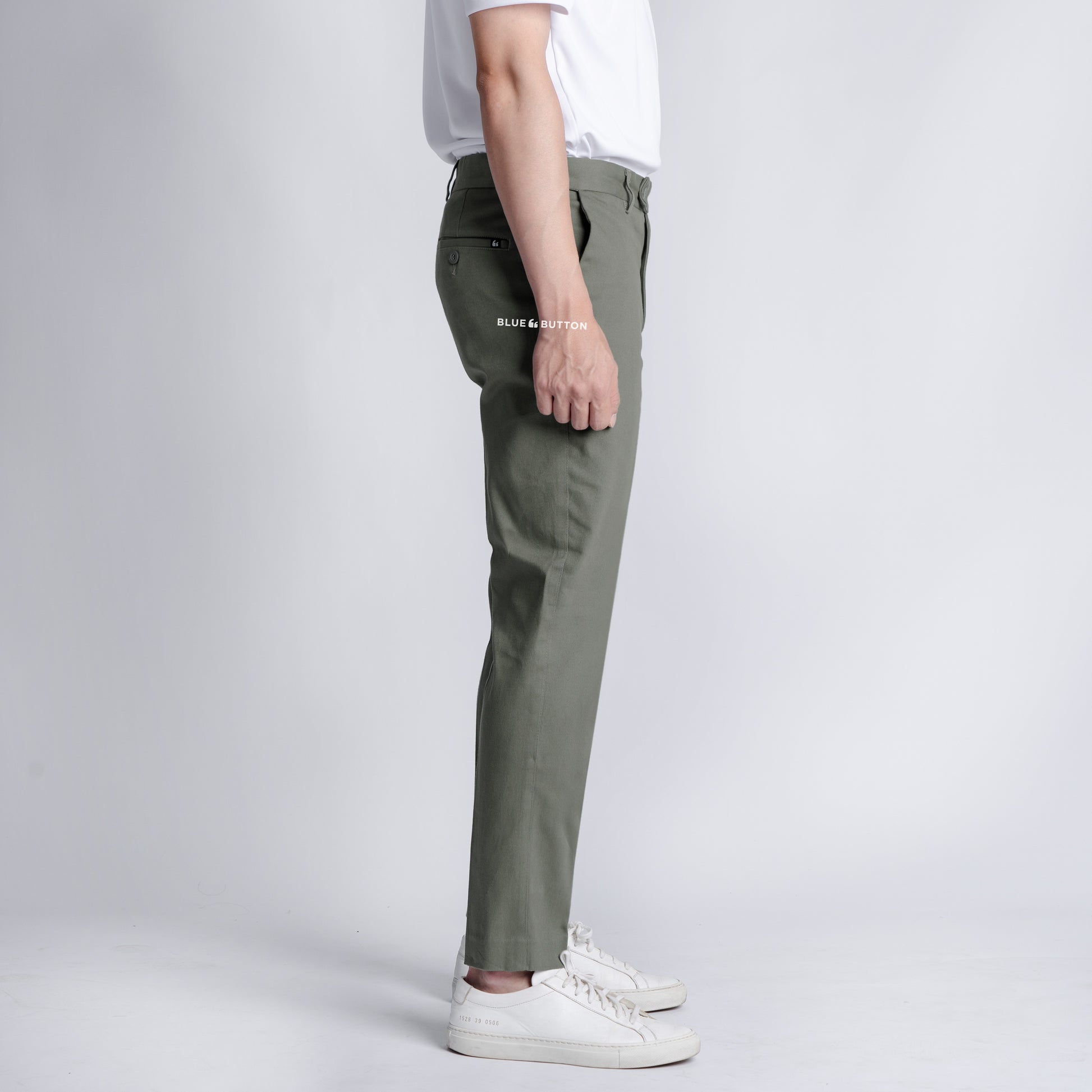 The Slim Chinos - Sage - Ankle Fit