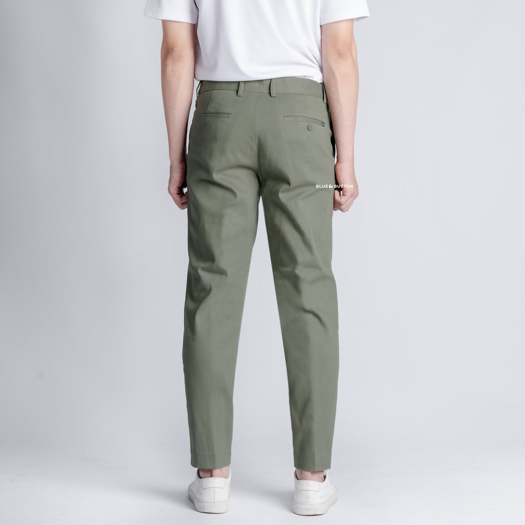 The Slim Chinos - Sage - Ankle Fit