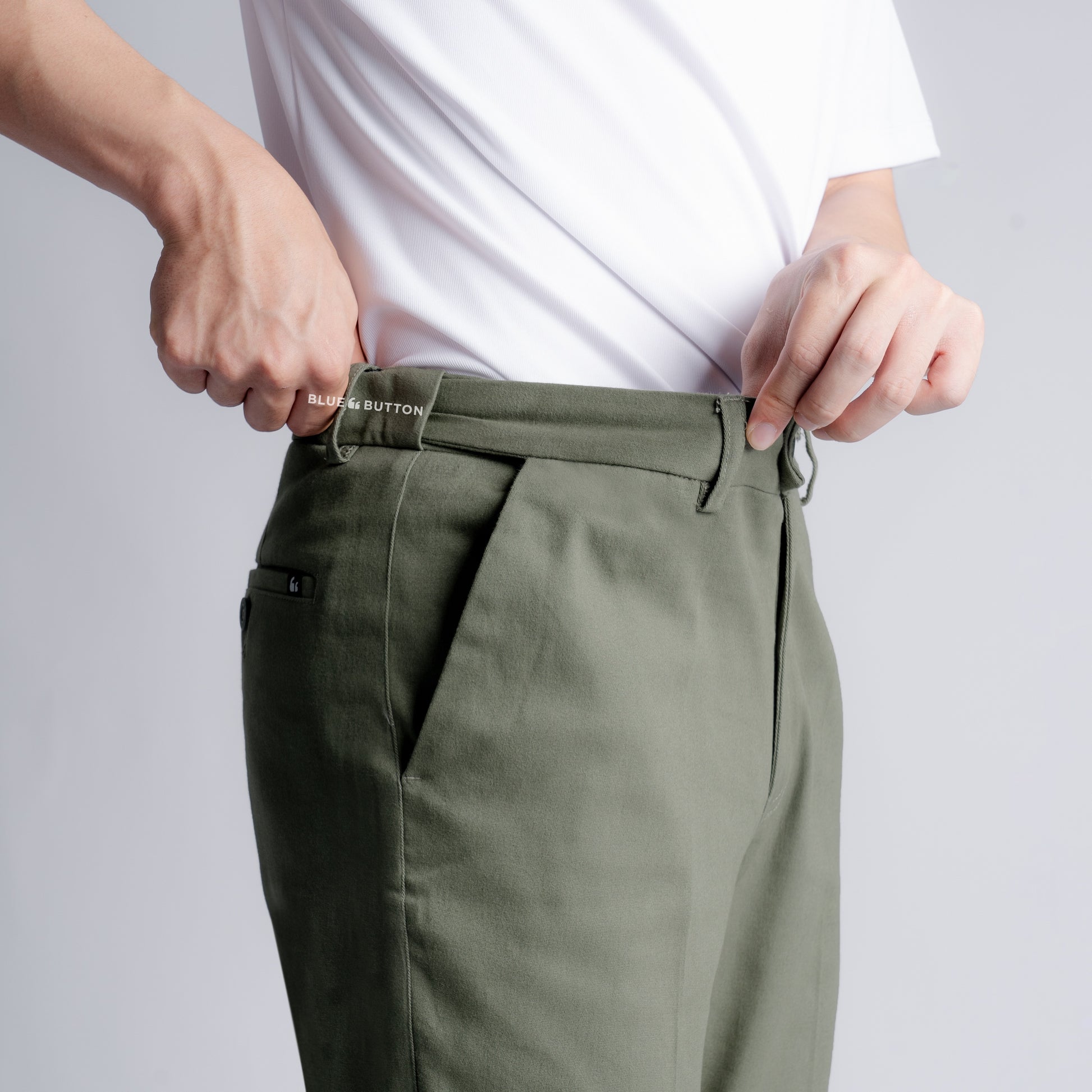 The Slim Chinos - Sage - Ankle Fit