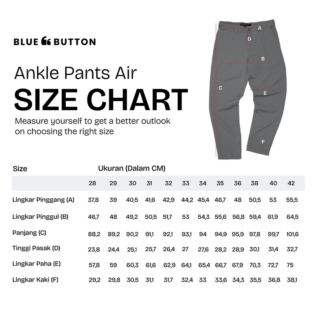 Trouser Ankle Pants Air Slim Fit - Navy