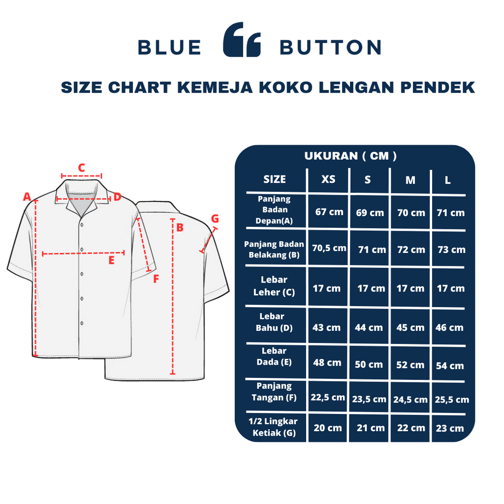 Kemaja Shanghai Polos Lengan Pendek - Sage