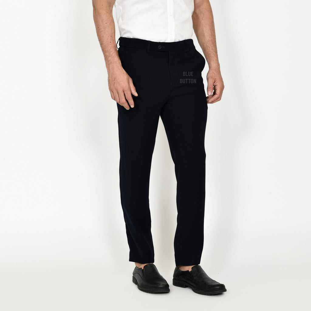 Trouser Long Pants Slim Fit Magic Waist - Navy