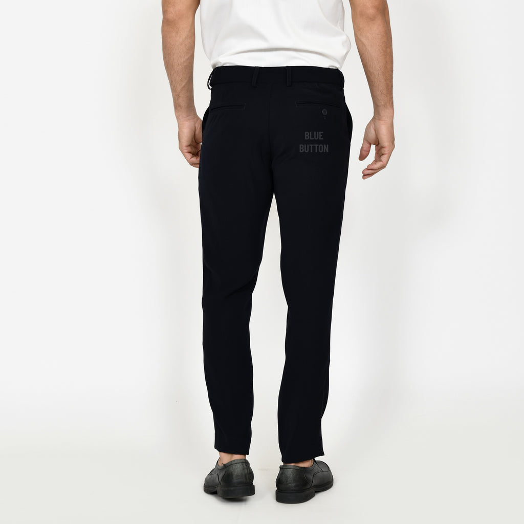 Trouser Long Pants Slim Fit Magic Waist - Navy