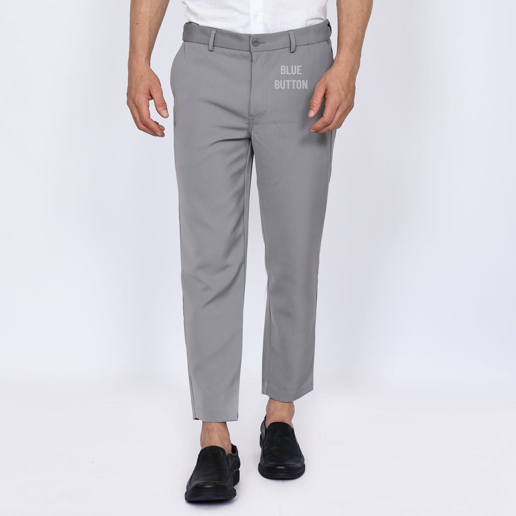 Trouser Ankle Pants Air Slim Fit  - Light Grey