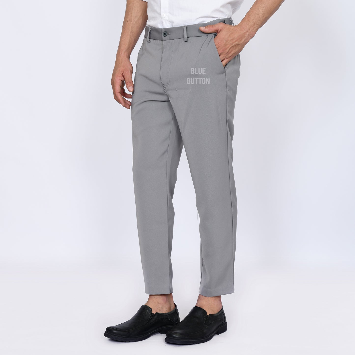 Trouser Ankle Pants Air Slim Fit  - Light Grey