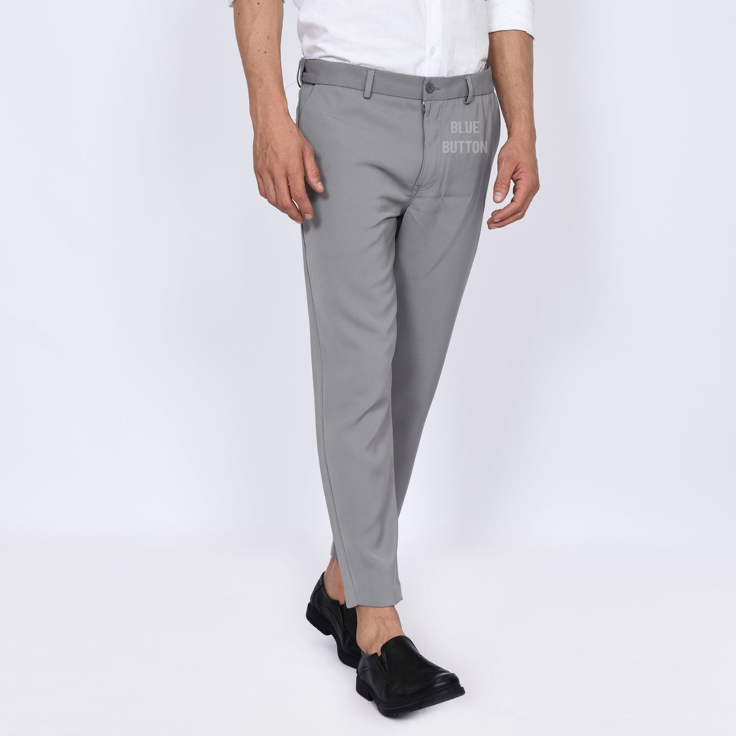 Trouser Ankle Pants Air Slim Fit  - Light Grey