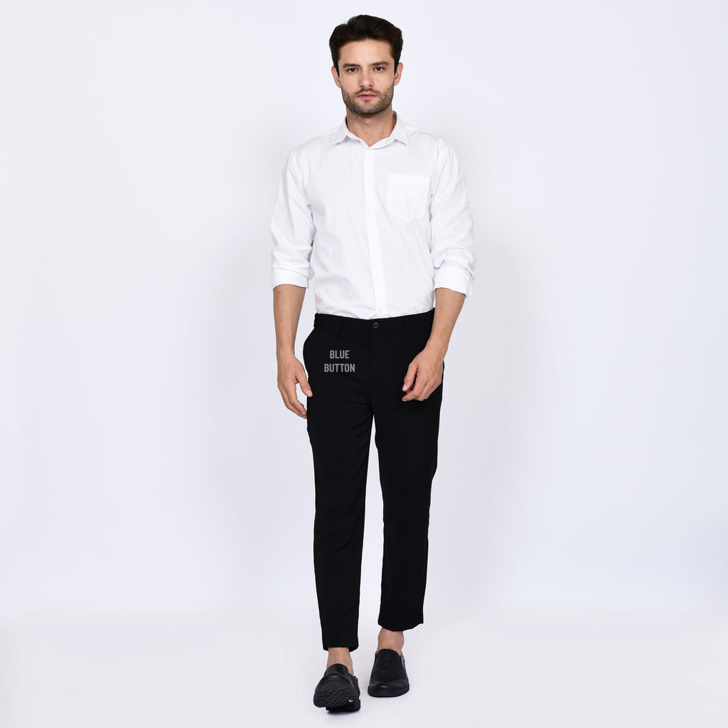 Trouser Ankle Pants Air Slim Fit  - Black