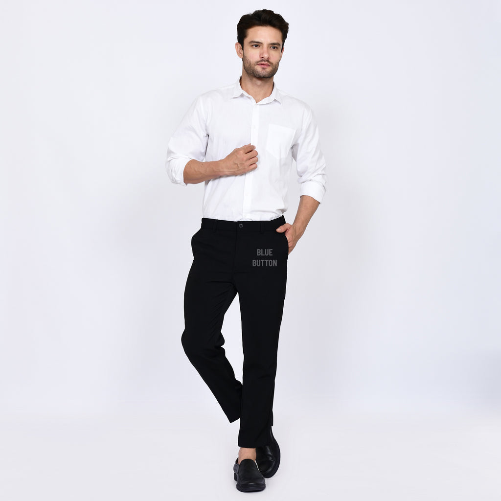 Trouser Ankle Pants Air Slim Fit  - Black