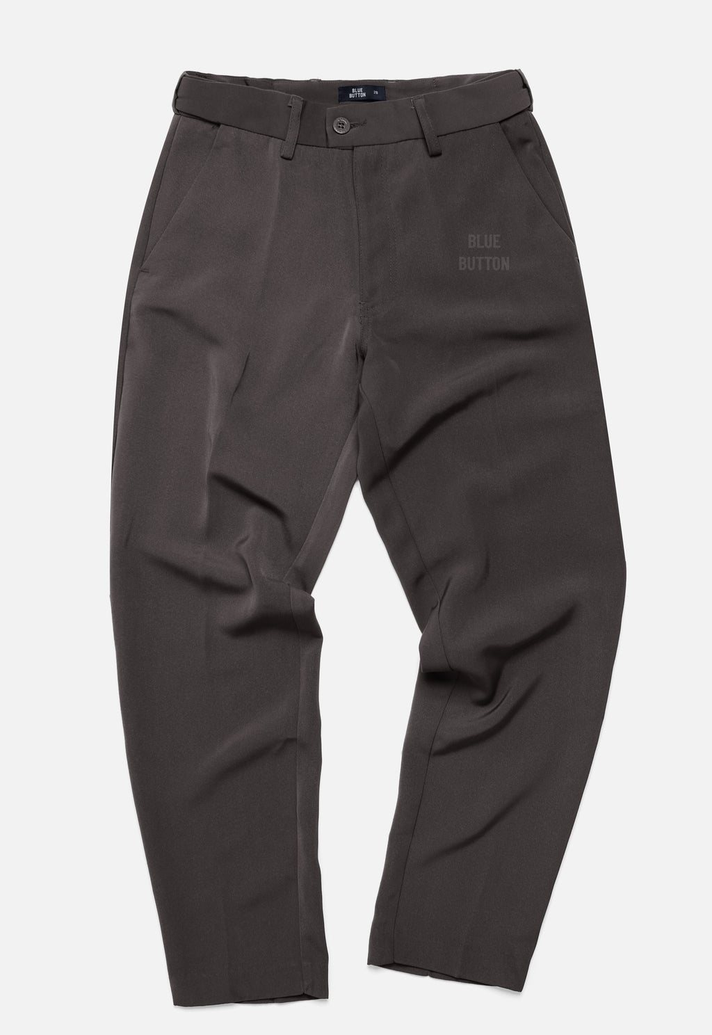 Trouser Long Pants Slim Fit Magic Waist  - Dark Grey