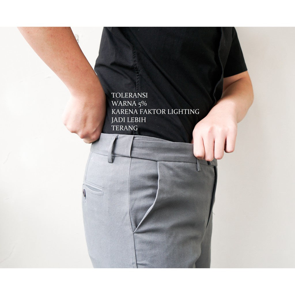 Chino Long Pants Regular Fit - Grey