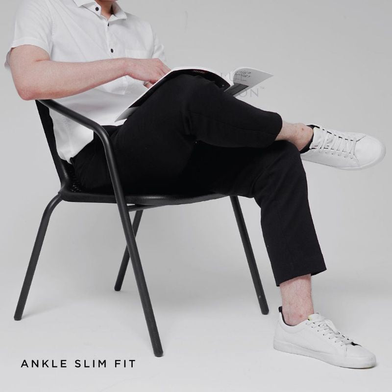 Chino Ankle Pants Relax Fit - Black