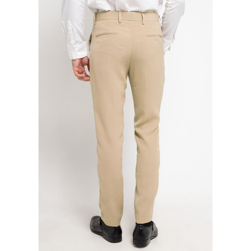 Trouser Long Pants Slim Fit  - Beige