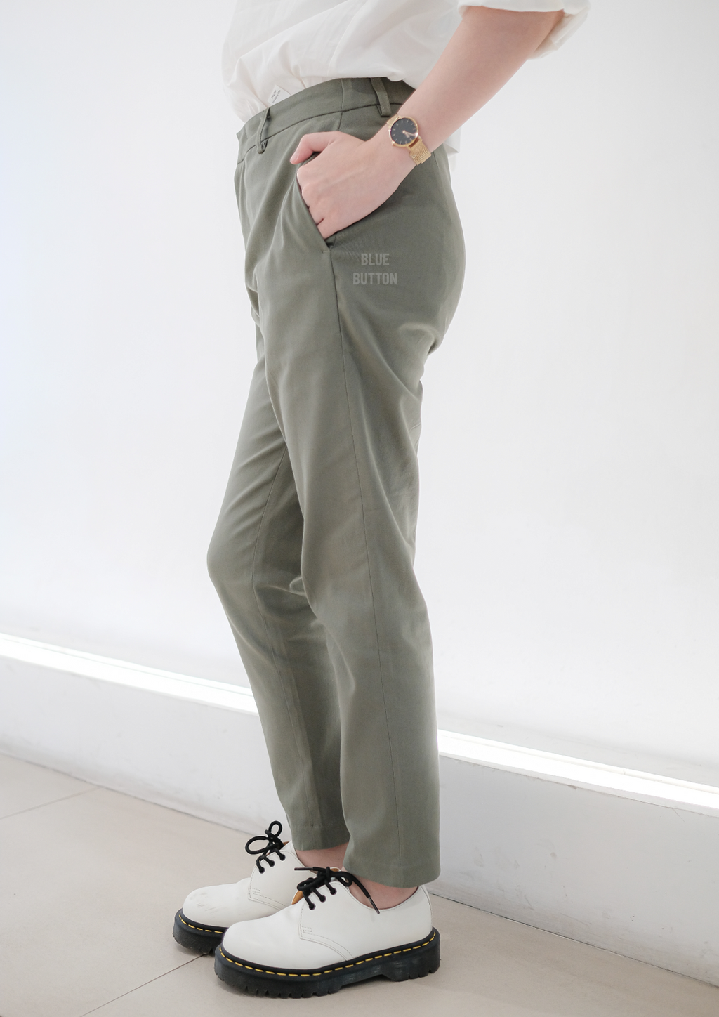 Chino Ankle Pants Ladies - Sage
