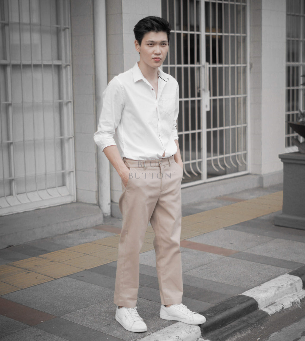 Chino Ankle Pants Relax Fit - Khaki